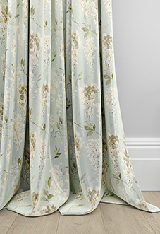 Wisteria Silk, Subtle Blue - Made to Measure Curtains
